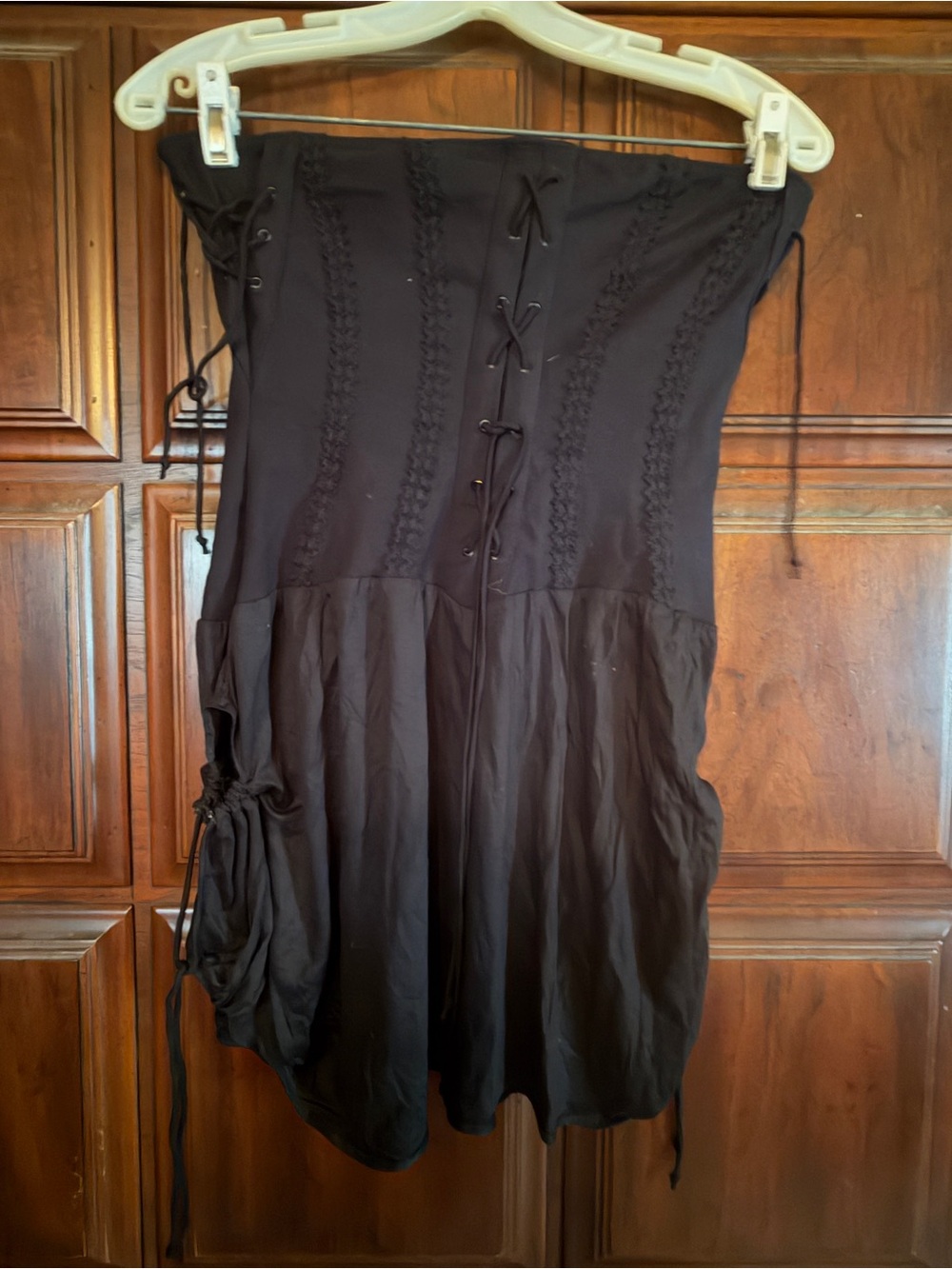 Black Lace-Up bustier Corset dress Agent Provocateur